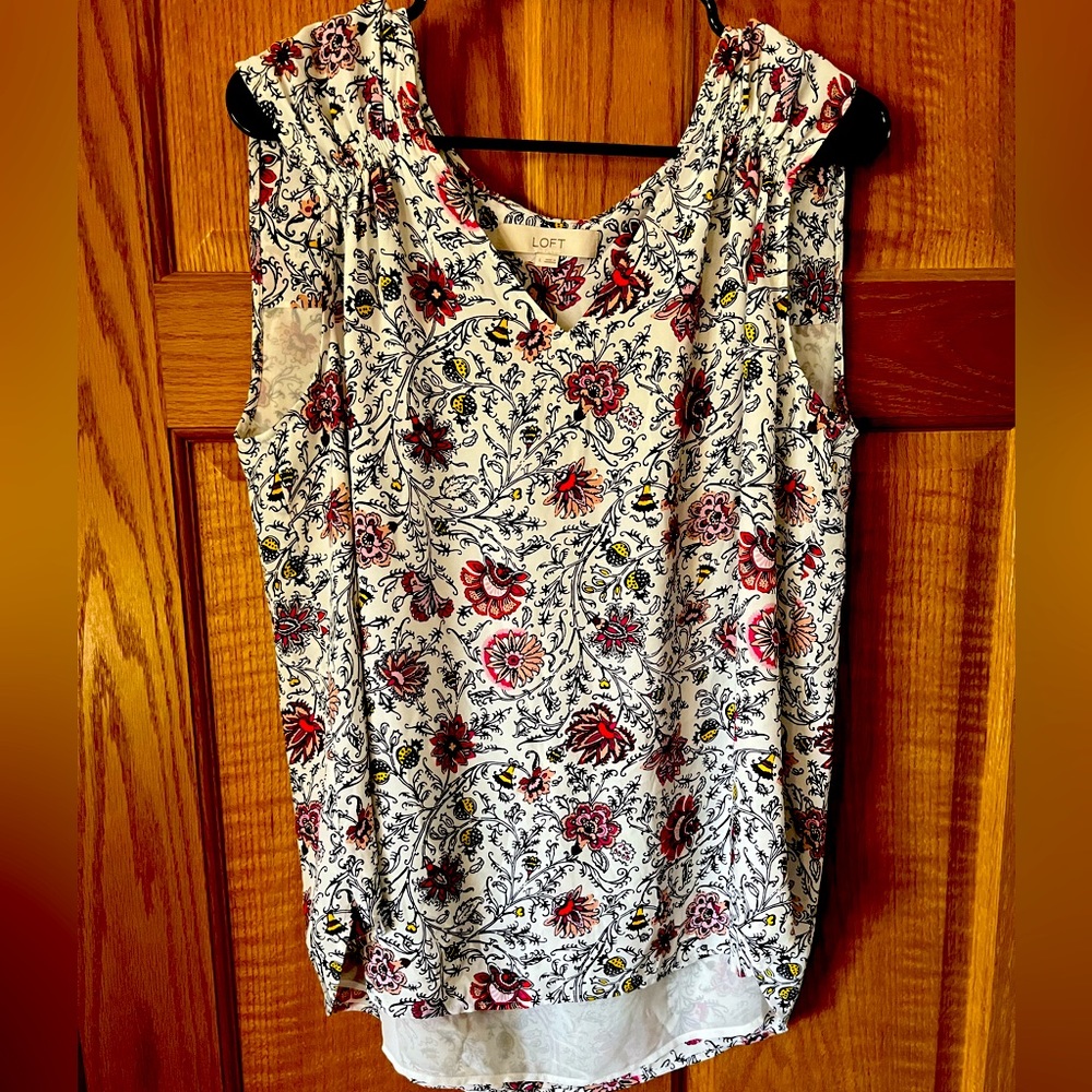LOFT business casual tank top, with multiple colors.